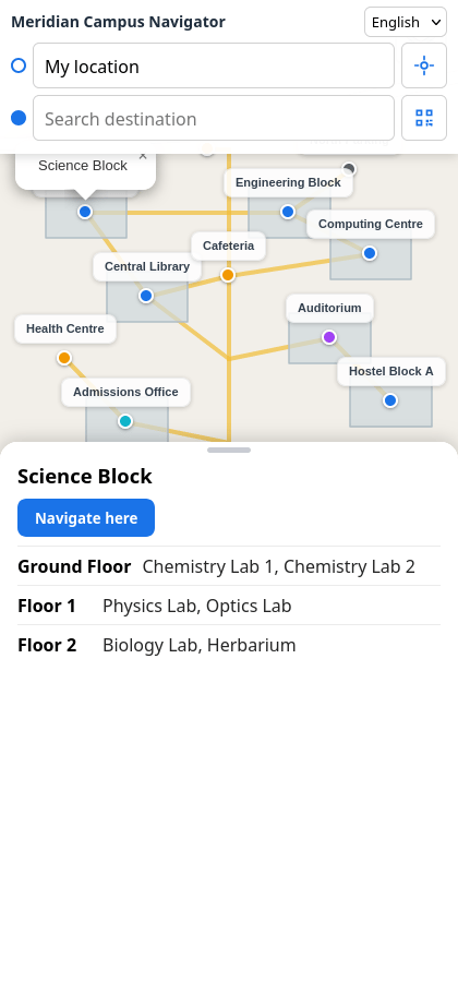 WayFinder — Floors and rooms